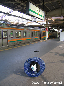 上野駅にて